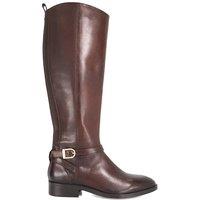 Dune London Women's 'Talias' Leather Knee High Boots in Brown | Size: 3