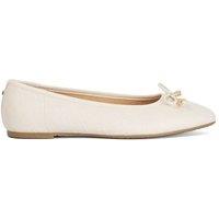 Dune London Women's 'Hampers' Ballet Pumps in White | Size: 6