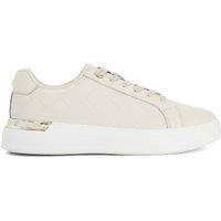 Dune London Women's 'Eave' Leather Trainers in Natural | Size: 5