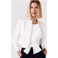 Phase Eight Women's Karlee Cropped Occasion Jacket in White | Size: 18