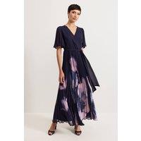 Phase Eight Women's Abigail Pleated Maxi Dress in Dark Navy | Size: 18