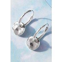 Otis Jaxon London Women's Sterling Silver Charm Hoop Earrings