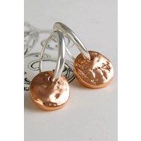 Otis Jaxon London Women's Sterling Silver Charm Hoop Earrings in Rose Gold