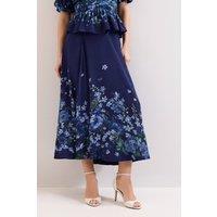 Phase Eight Women's Maeve Floral Skirt in Navy | Size: 12