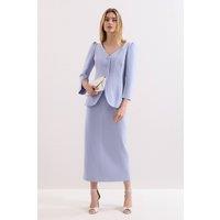 Phase Eight Women's Gabriela Tailored Midi Dress in Baby Blue | Size: 12