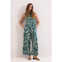 Phase Eight Women's Marta Wide Leg Jumpsuit in Teal | Size: 18