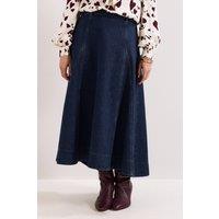 Phase Eight Women's Thea Denim Skirt in Dark Indigo | Size: 12