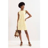 Phase Eight Women's Bryony Sleeveless Lace Mini Dress in Lemon | Size: 16