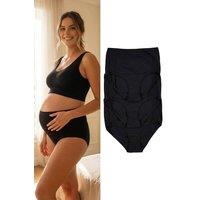 WOVCOR Women's 3 Pack High Waist Knitted Maternity Briefs Multipack in Black | Size: Small
