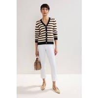 Phase Eight Women's Miah Cropped Stretch Slim Trouser in White | Size: 12