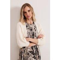Phase Eight Women's Leanne Knitted Shrug in Warm White | Size: Large