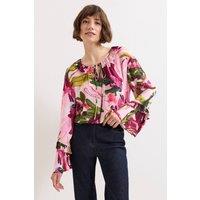 Phase Eight Women's Petite Andi Blouse in Bright Pink | Size: 14