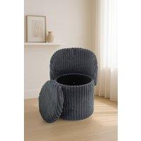 GAVENO CAVAILIA 3 In 1 Malibu Ottoman Stool in Charcoal | Size: 1 Seater