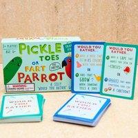Boxer Gifts Pickle Toes or Fart Parrot - Would You Rather Game for Kids