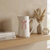 Garden Greatness Maison Peony Blush Bow Jug Vase | Size: 1 Pack