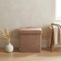 Garden Greatness Taupe Folding Teddy Storage Stool