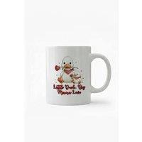 Dyzi Duck Mum & Baby 11oz Ceramic Mother's Day Mug in White