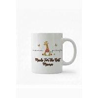 Dyzi Mama Giraffe 11oz Ceramic Mother's Day Mug in White