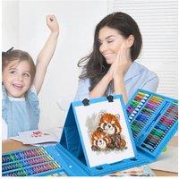 Living and Home Blue Portable Art Set Drawing Painting Art Supplies