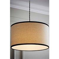 ValueLights Eva Natural Linen 35cm Ceiling Floor Table Medium Drum Lamp Shade