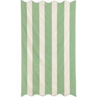 Allure Bath Fashions Large Scalloped Striped Beach Towel - 100% Cotton in Green
