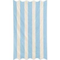 Allure Bath Fashions Large Scalloped Striped Beach Towel - 100% Cotton in Light Blue