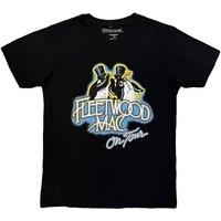 Rock Off officially Licensed Products Fleetwood Mac On Tour Premium Carbon Finish T-Shirt in Black | Size: Large
