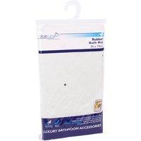 Blue Canyon Rubber Bath Mat in White