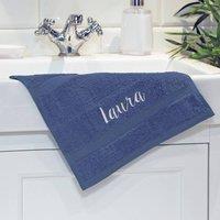 Duncan Stewart Personalised Face Flannel/Towel in Navy