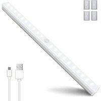 ExtraStar 20 cm 1.2W Sensor Wardrobe Light, Camping Lantern, USB Rechargable, Daylight in Silver
