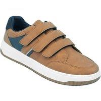 Pegasus Men's Wide G Fit Trainers, Lace Up & Touch Fasten, Cushioned Footbed, Ankle in Tan | Size: 9
