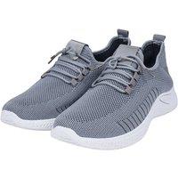 Voltico Men's Mens Lightweight Sports Trainers Breathable Running Shoes in Grey | Size: 9