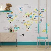 Superfresco Easy The Explorer Multi Print To Order 3m x 2.8m Mural in Grey