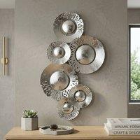 Garden Greatness Relica Six Silver Circles Wall Art