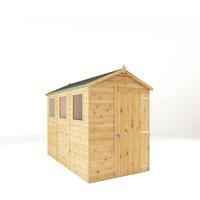 Mercia 9 x 5 Feet Modular Shiplap Apex - Wood - L281.4 x W159.3 x H215.9 cm in Light Brown