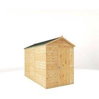 Mercia 10x5 Feet Modular Shiplap Apex - Windowless - L314.4xW159.3xH215.9 cm in Light Brown