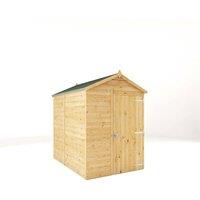 Mercia 7 x 5 Feet Modular Shiplap Apex - Windowless - L221.4xW159.3xH215.9 cm in Light Brown