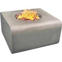 Centurion Supports ADELPHI Garden Outdoor Fire Pit with Stone Finish - Fully Assembled in Dark Grey