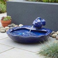Garden Greatness Aqua Ceramic Fish Water Feature Fountain | Size: 1 Pack
