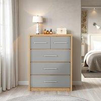 Seconique Seville 3+2 Drawer Chest in Grey