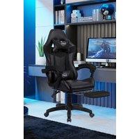 Neo GTB Gaming Chair with Massage & Footrest in Black