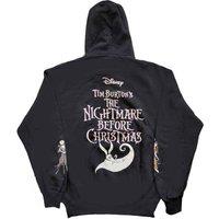 Nightmare Before Christmas Jack & Sally Dancing Hoodie in Black | Size: Small