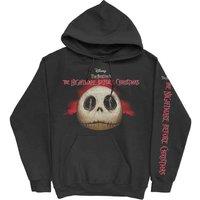 Nightmare Before Christmas Jack Skull Eyes Hoodie in Black | Size: Large