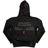 The Rolling Stones Hackney Diamonds Tracklist Hoodie in Black | Size: Small