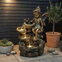 Garden Greatness Lunaria Bronze Fairy Water Feature | Size: 1 Pack