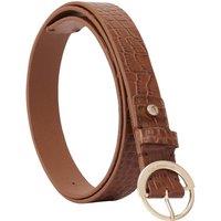 Paul Costelloe Women's Mathea Leather Belt in Tan | Size: Small
