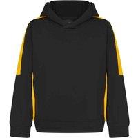 Finden & Hales Team Contrast Hoodie in Black | Size: 7-8 Years