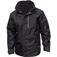 Result Men's Waterproof Denim Textured Rugged Jacket in Black | Size: XL