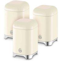 Swan Solace Set of 3 Canisters Cream