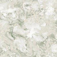Muriva Elixir Marble Textured Wallpaper in Green